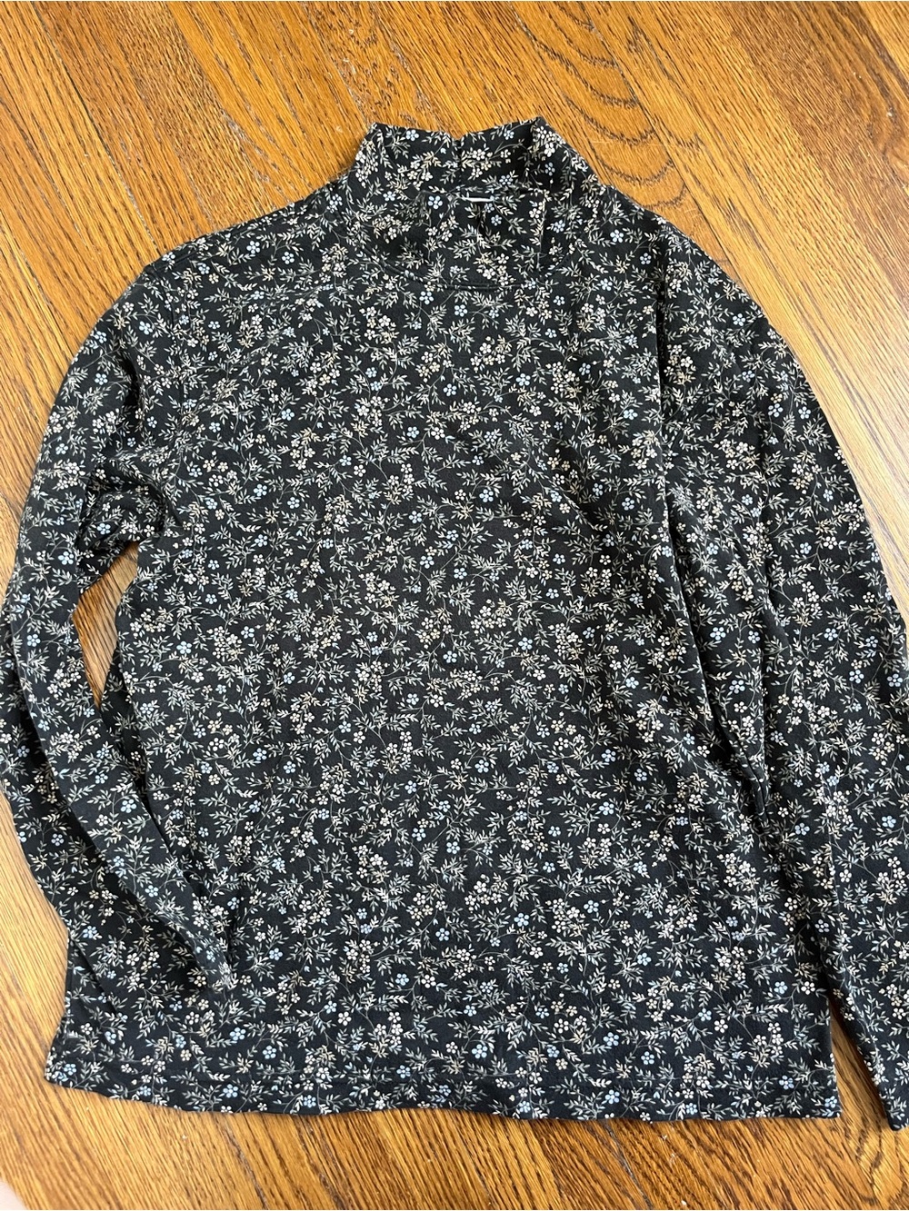 Women’s Floral Mock Neck Top